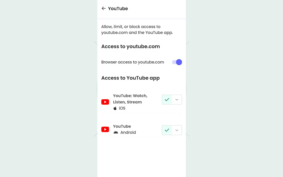 iPad with Qustodio failing to block YouTube